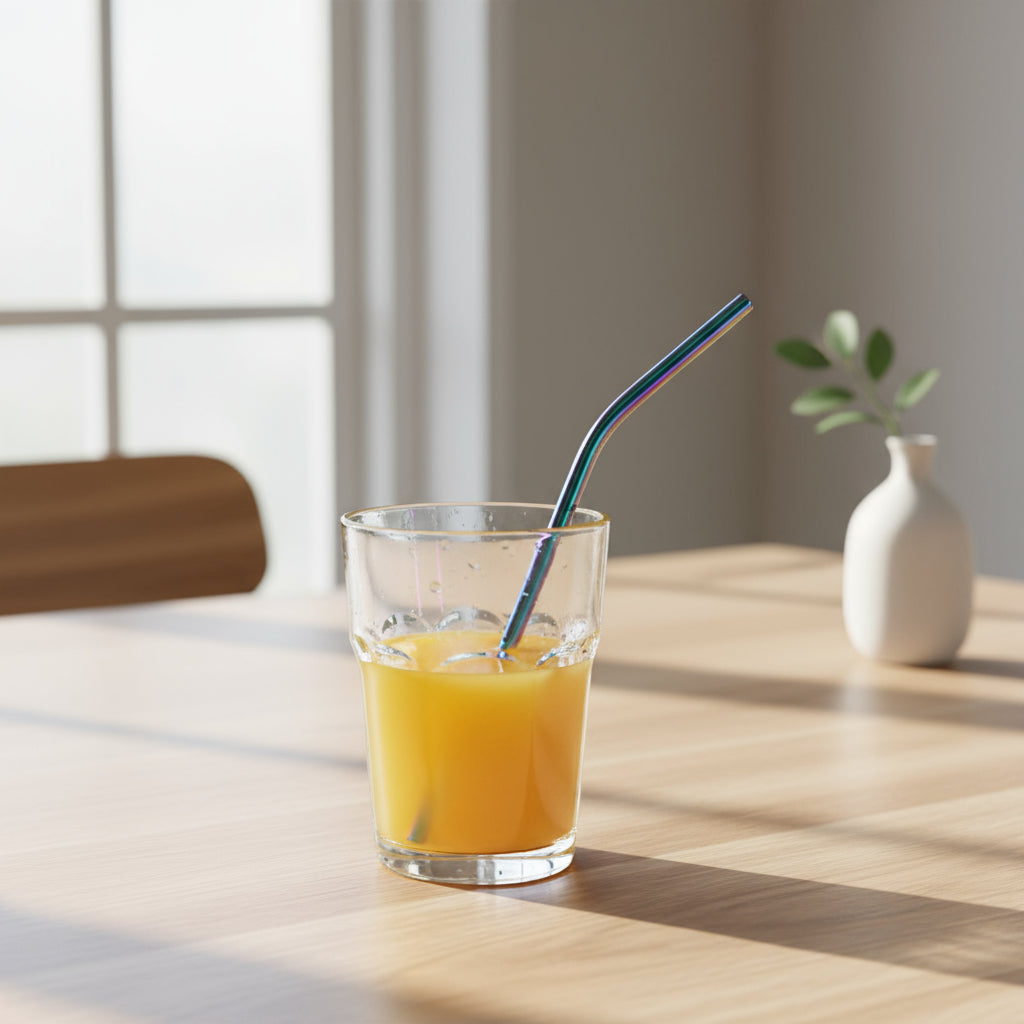 Stainless Steel Metal Straws and cleaner